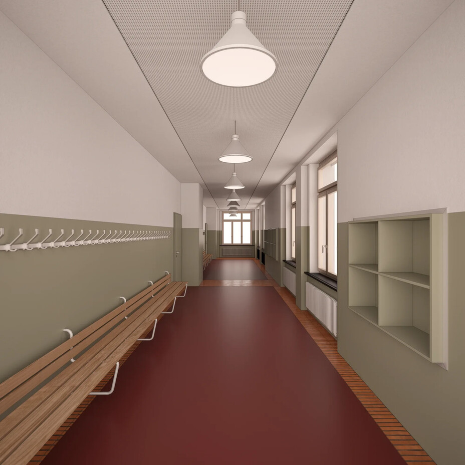 SA Horbern Visu 002 Innen Korridor Garderobe